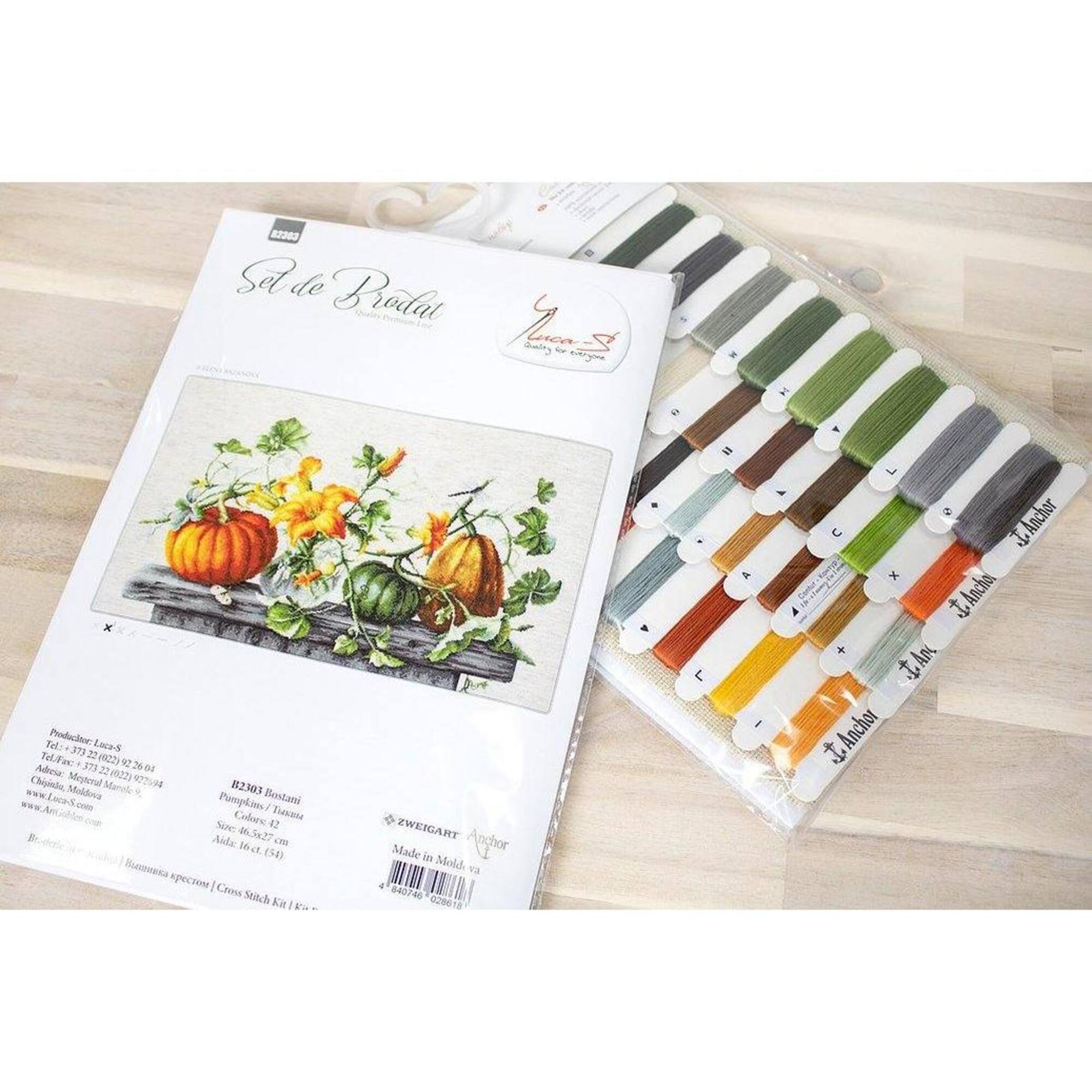 Luca-s Pumpkin Counted Cross Stitch Kit